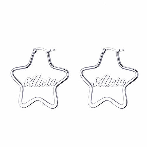 Personalized handwriting earrings findings wholesale suppliers custom text jewelry vendors
